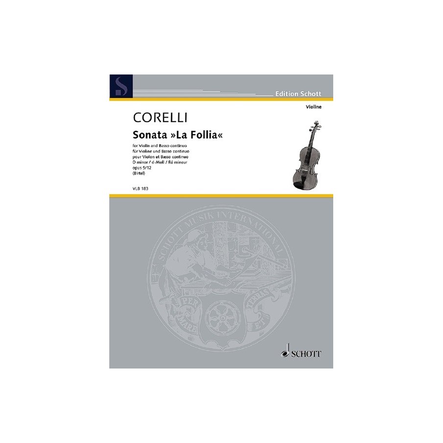 9790001195478VLB_183 Sonate &quot;La Follia&quot; op. 5/12