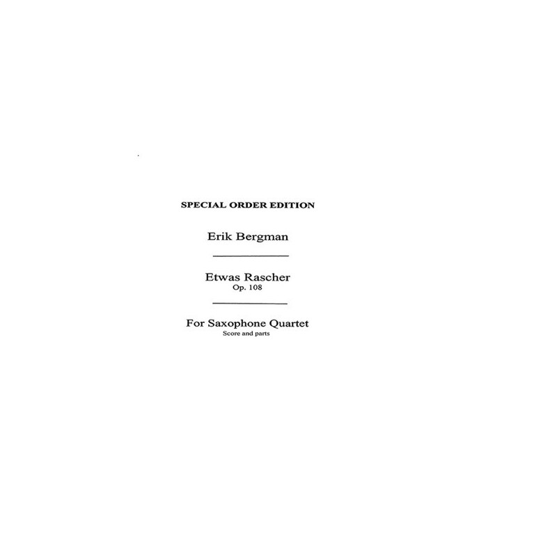 MUSNOV950410 Etwas Rascher Saxophone Quartet