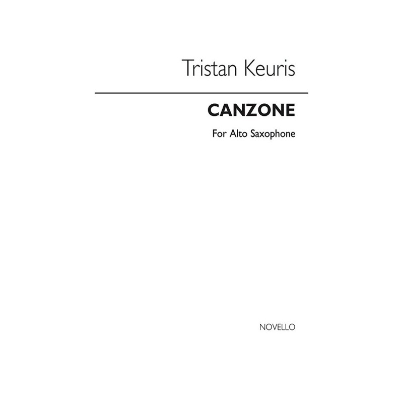 5020679162323MUSNOV952677 Canzone For Alto Saxophone Solo