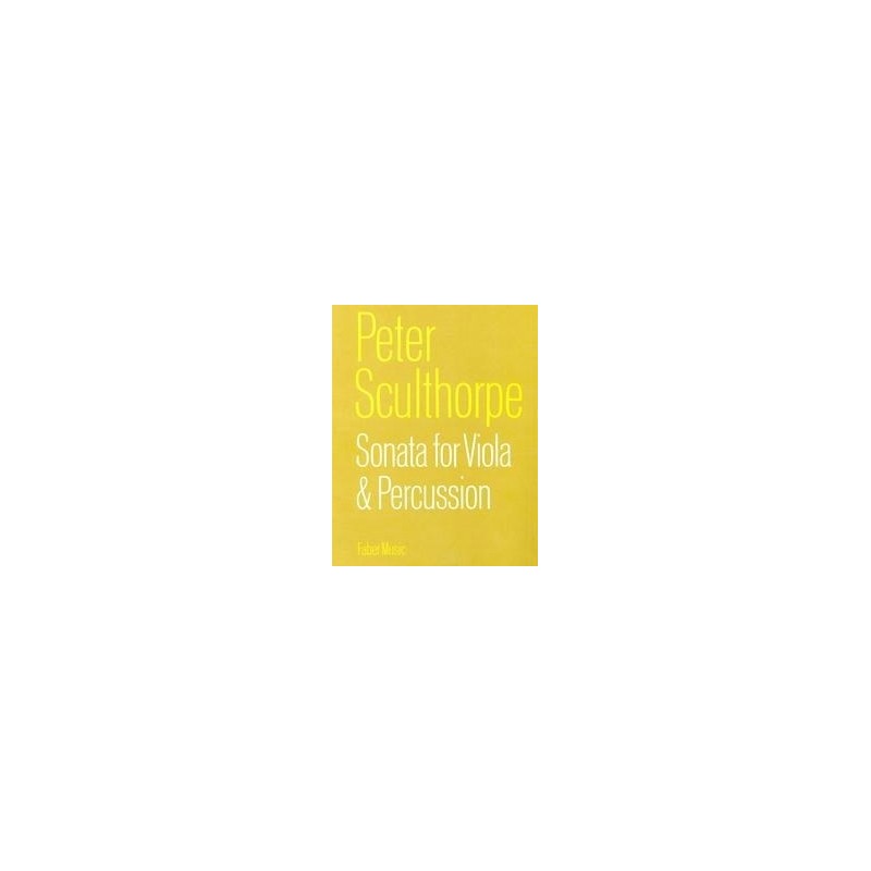 9780571505548FAB0571505546 Sonata for viola and percussion
