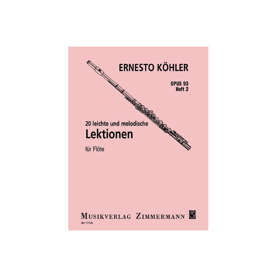 9790010177205ZZM_17720 20 Easy Melodic Progressive Exercises