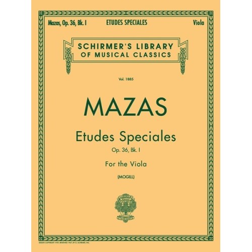 978148033987373999625707HL50262570 Etudes Speciales, Op. 36 - Book 1