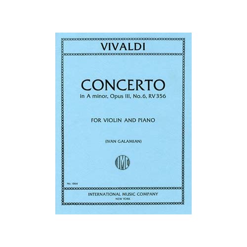 Concerto Op. 3 N. 6 La M....