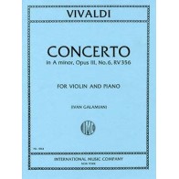 9790220414480IMC1864 Concerto Op. 3 N. 6 La M. (Galamian)