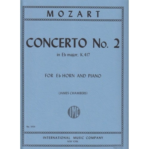9790220415241IMC1954 Concerto N. 2 Mi B K 417 (Chambers)