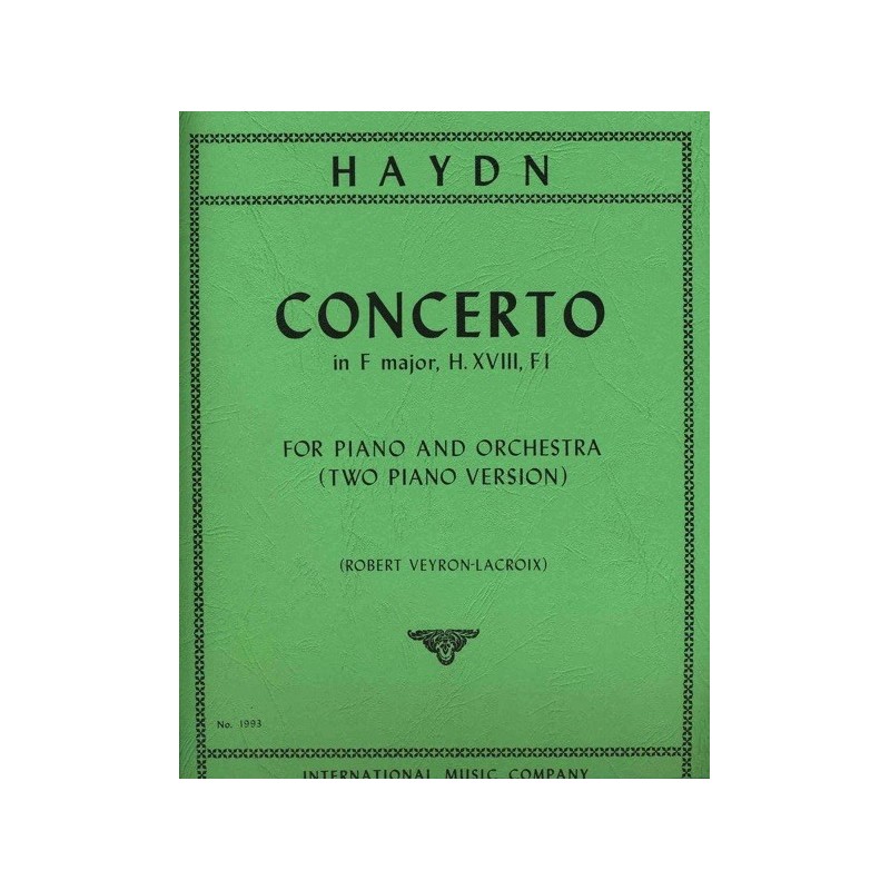 9790220415623IMC1993 Concerto Fa (Con Cadenze) (Veyron/Lacroix)