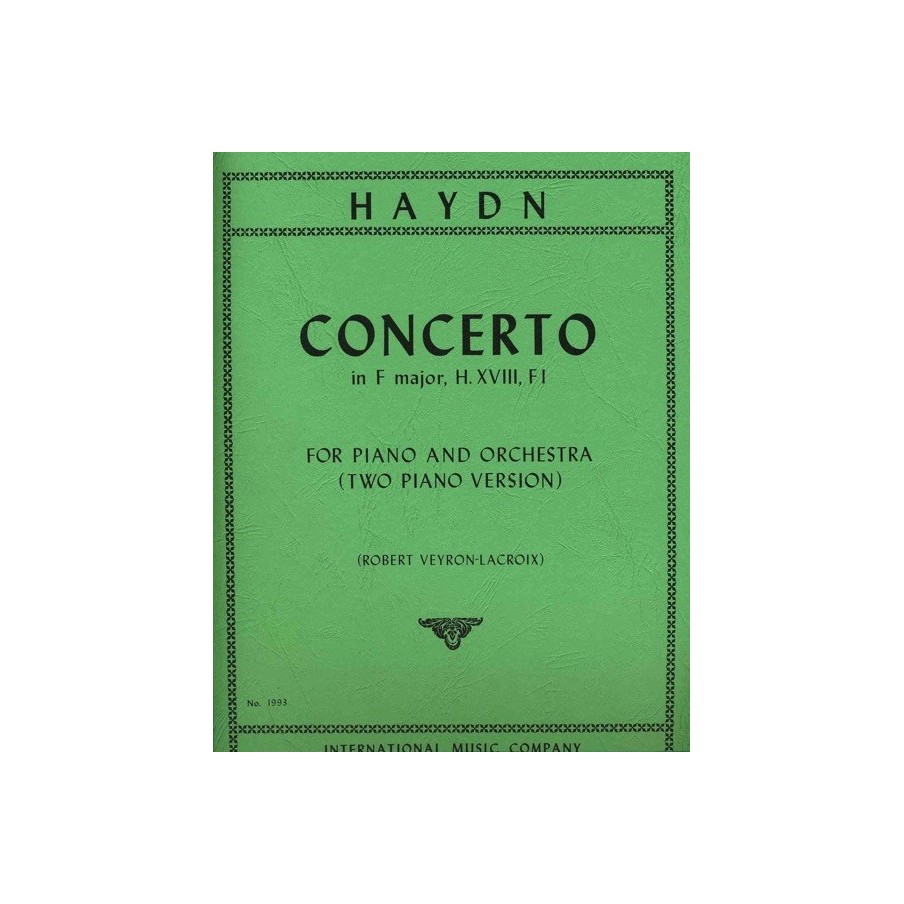9790220415623IMC1993 Concerto Fa (Con Cadenze) (Veyron/Lacroix)