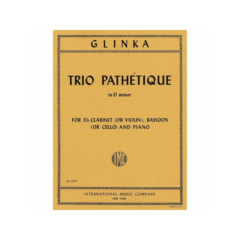 9790220417429IMC2213 Trio Pathétique in D minor