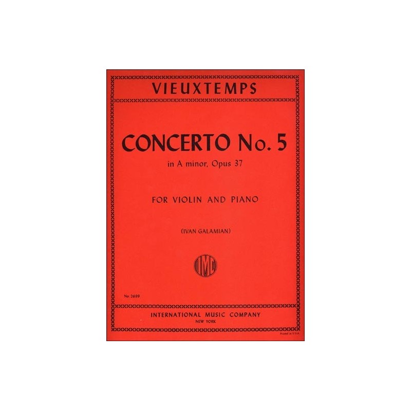 9790220420917IMC2699 Concerto No. 5 in A minor, Opus 37