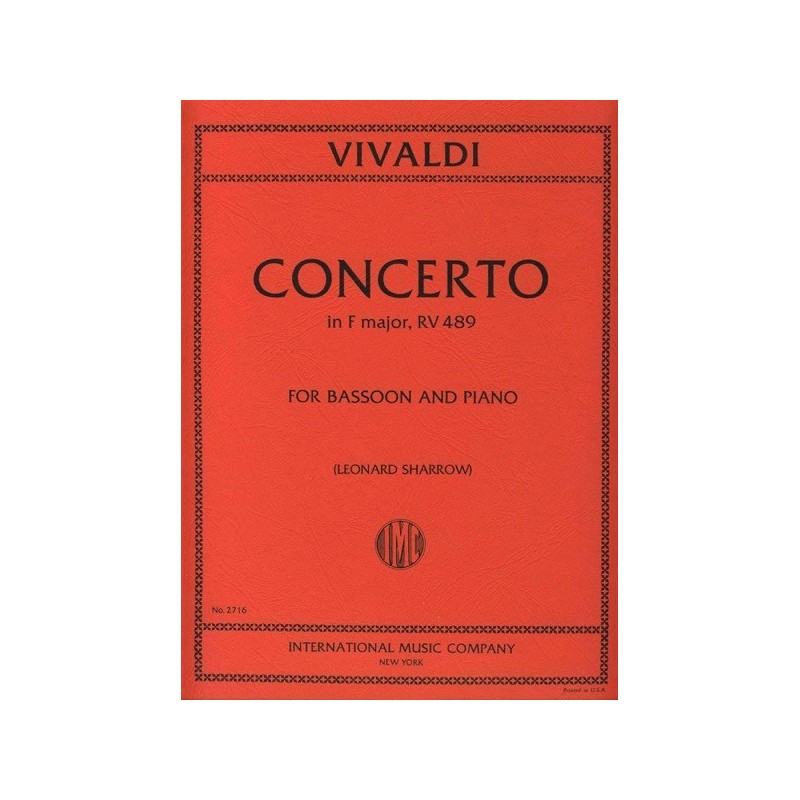 9790220421051IMC2716 Concerto F Viii N. 20 Fa (Sharrow)
