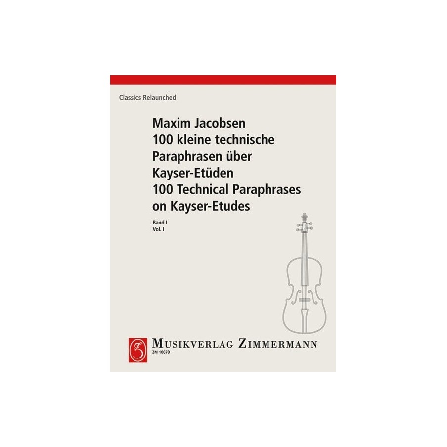 100 technische Paraphrasen über Kayser-Etüden 1 
