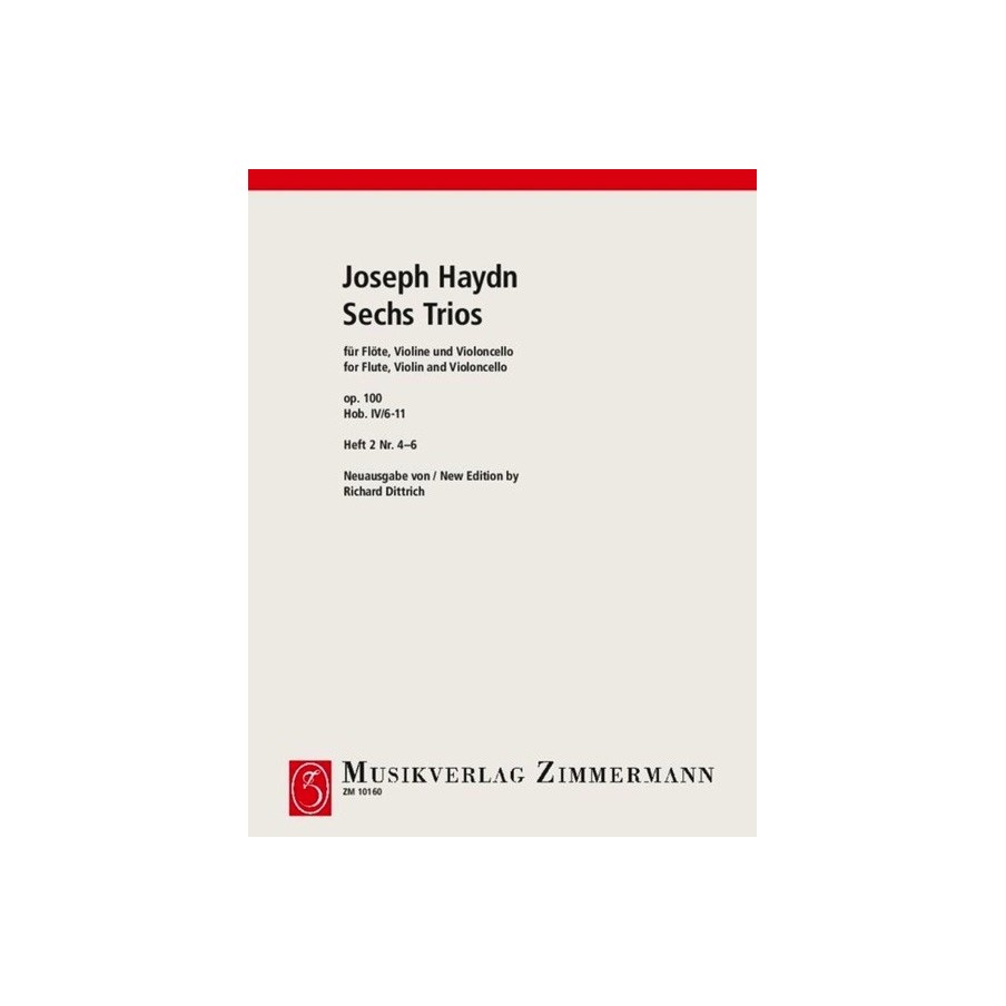 6 Trios For Flute, Violin & Cello Op 100 Book 2 