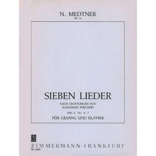 7 Lieder op. 52 Heft 2