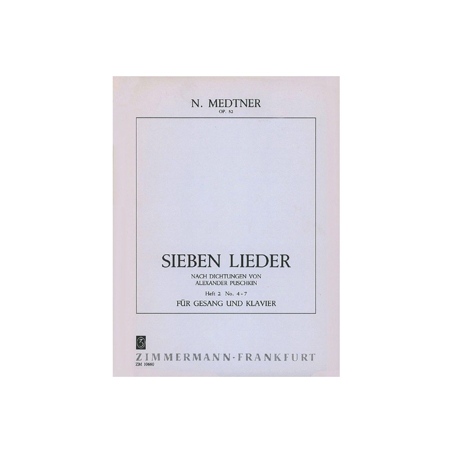 7 Lieder op. 52 Heft 2 