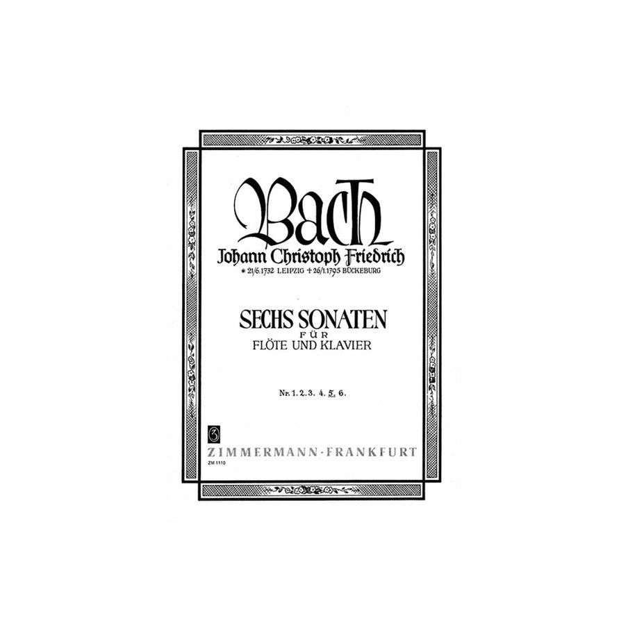 Sechs Sonaten BR B19/ Wf VIII:3/5 