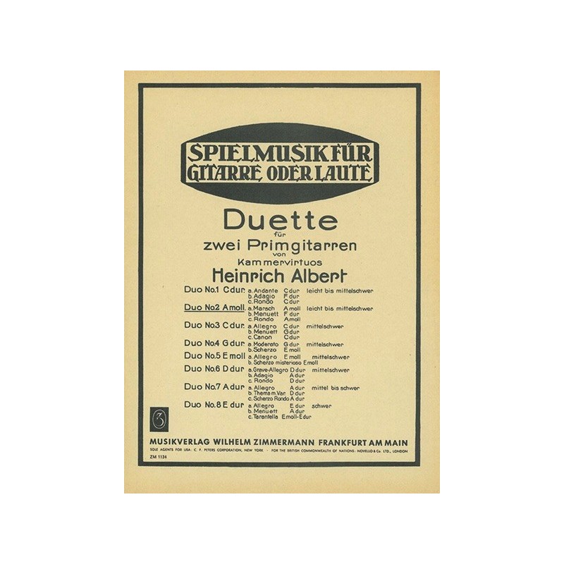 Acht Duette 