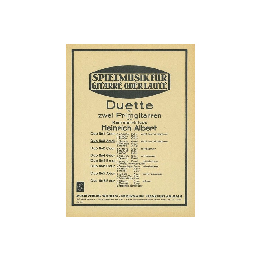 Acht Duette 