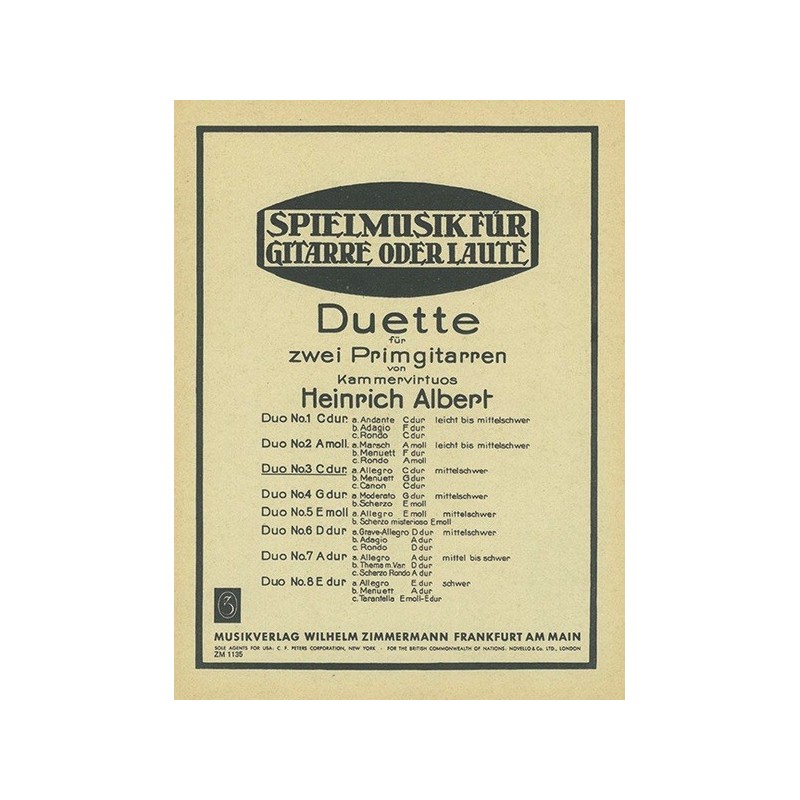 Acht Duette 