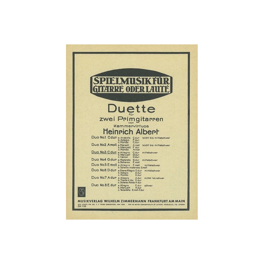 Acht Duette 