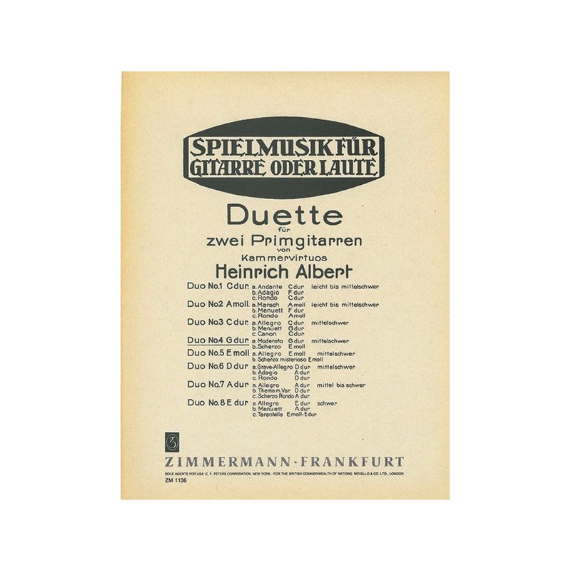 Acht Duette 