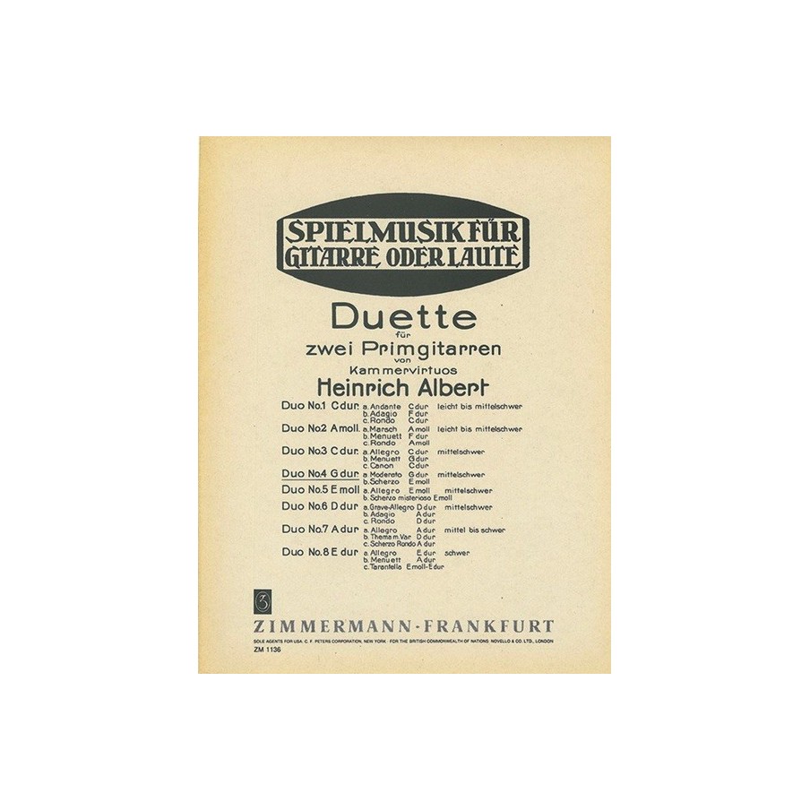 Acht Duette 