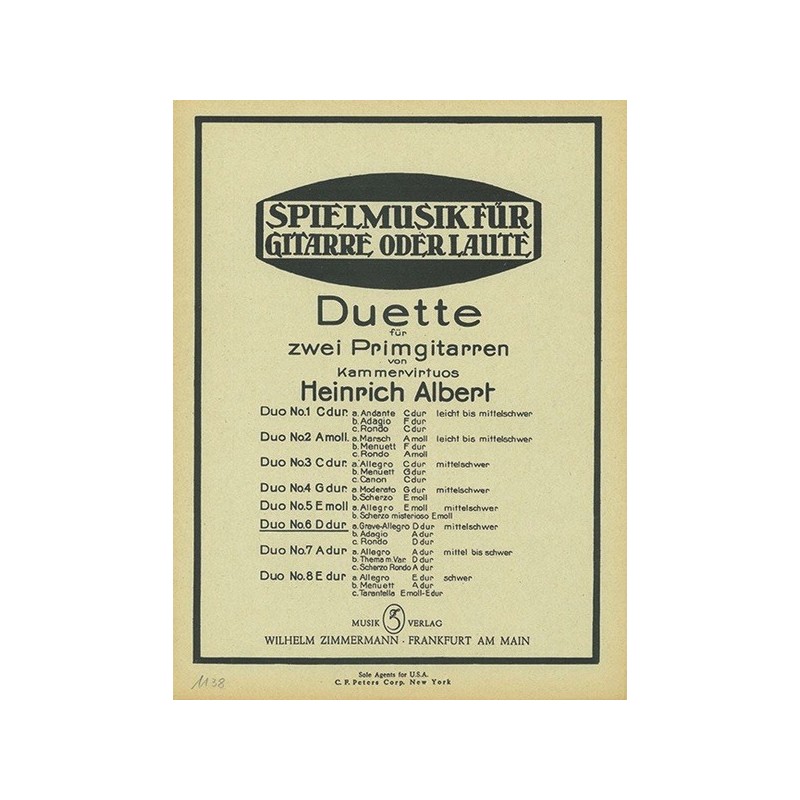 Acht Duette 