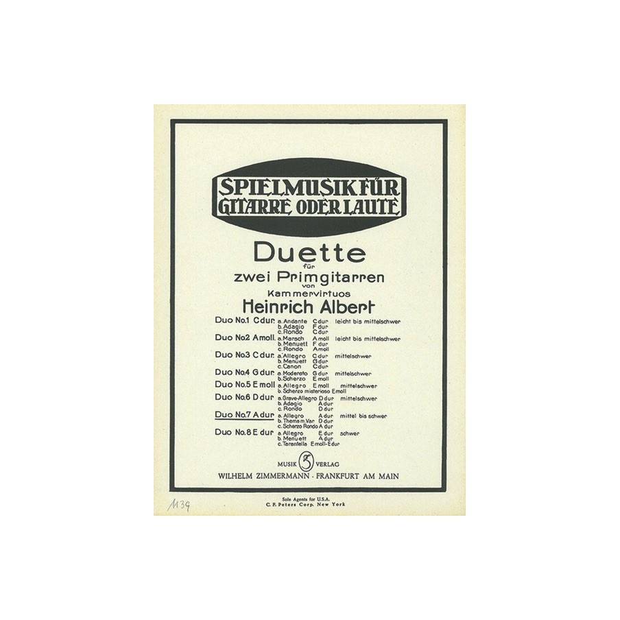 Acht Duette 