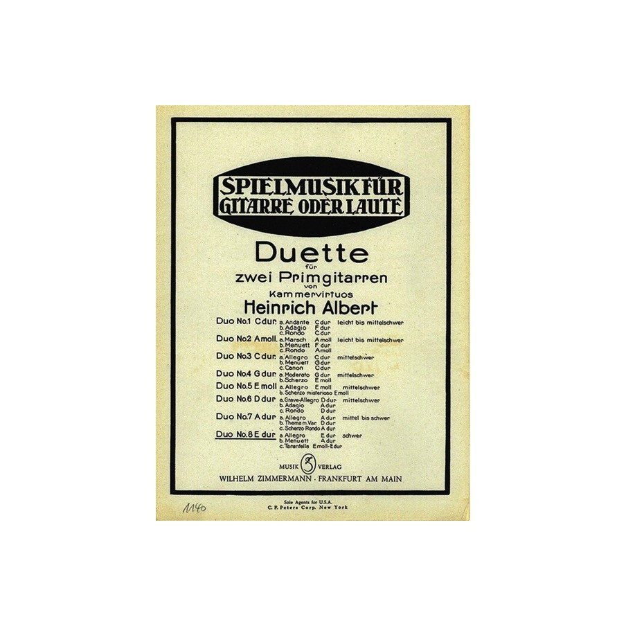 Acht Duette 