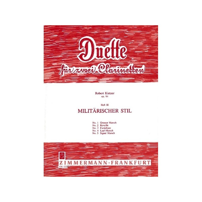 Duetten Opus 94 Heft 3: Militärischer Stil 