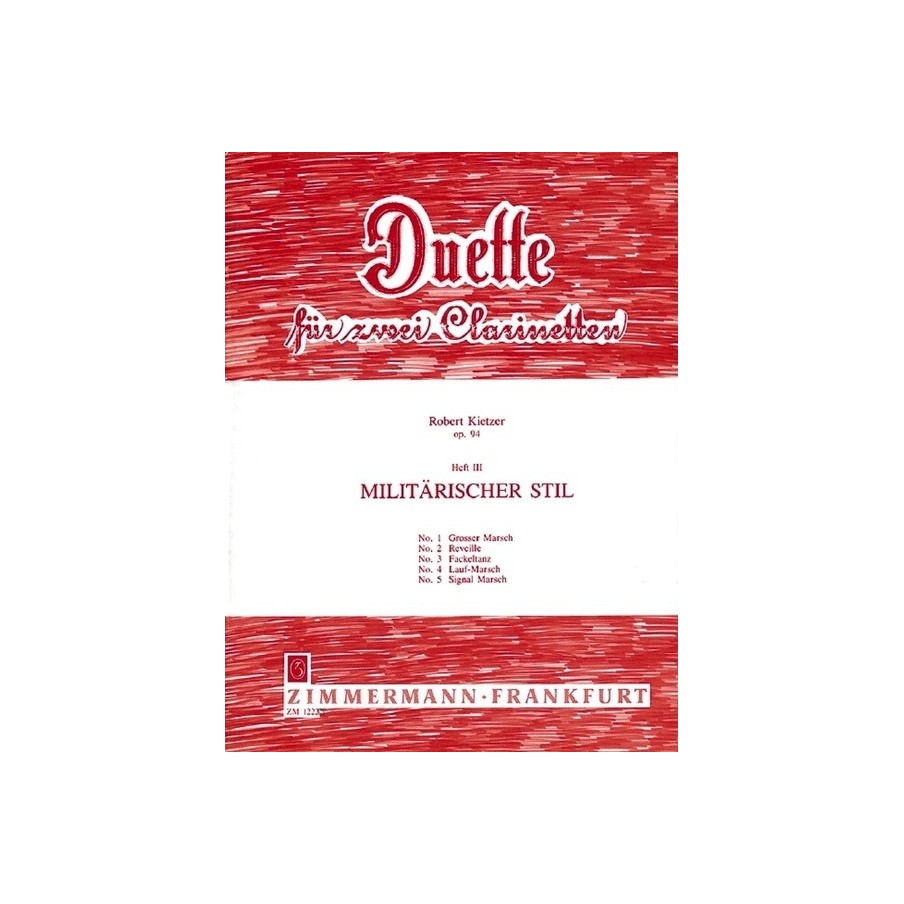 Duetten Opus 94 Heft 3: Militärischer Stil 