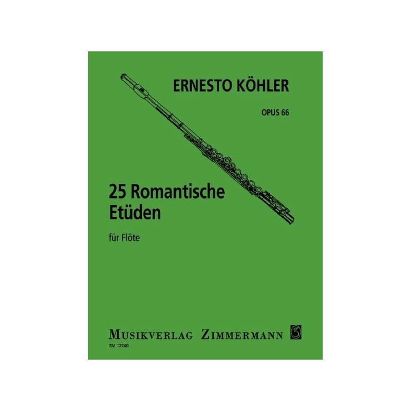 25 Romantische Etüden Für Flöte 