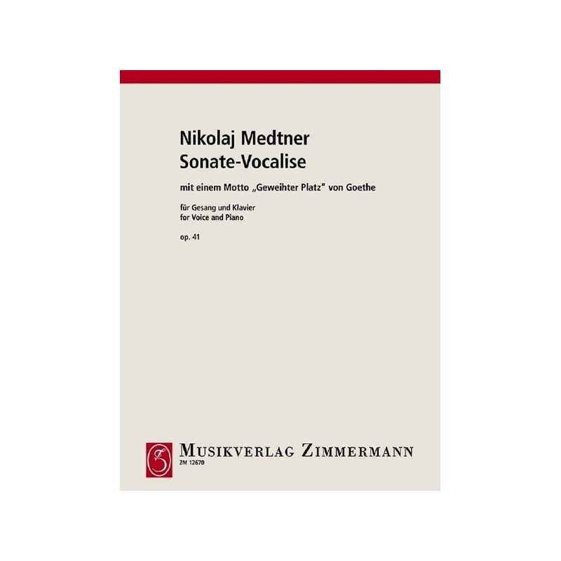 Sonate Vocalise op. 41/1 