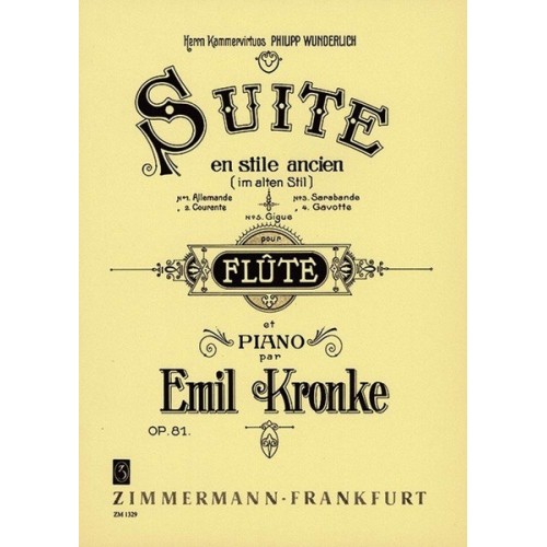 Suite Im Alten Still Op.81