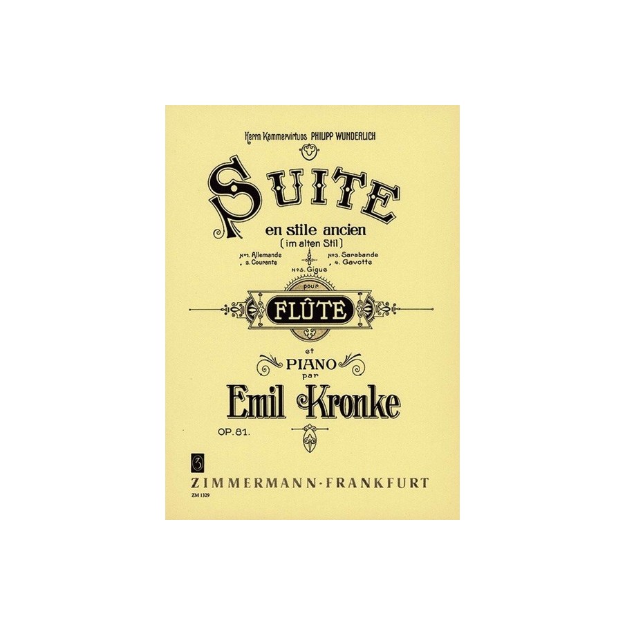 Suite Im Alten Still Op.81 