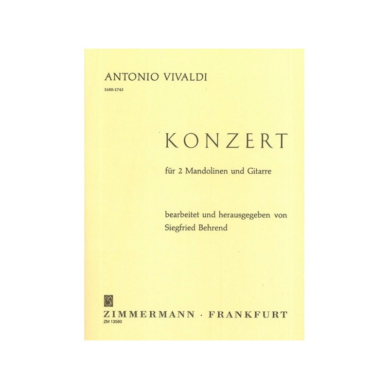 Konzert Fur 2 Mandolinen Und Gitarre 