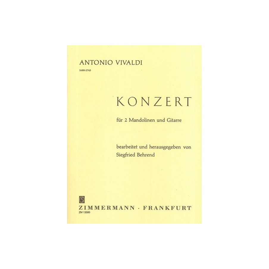 Konzert Fur 2 Mandolinen Und Gitarre 