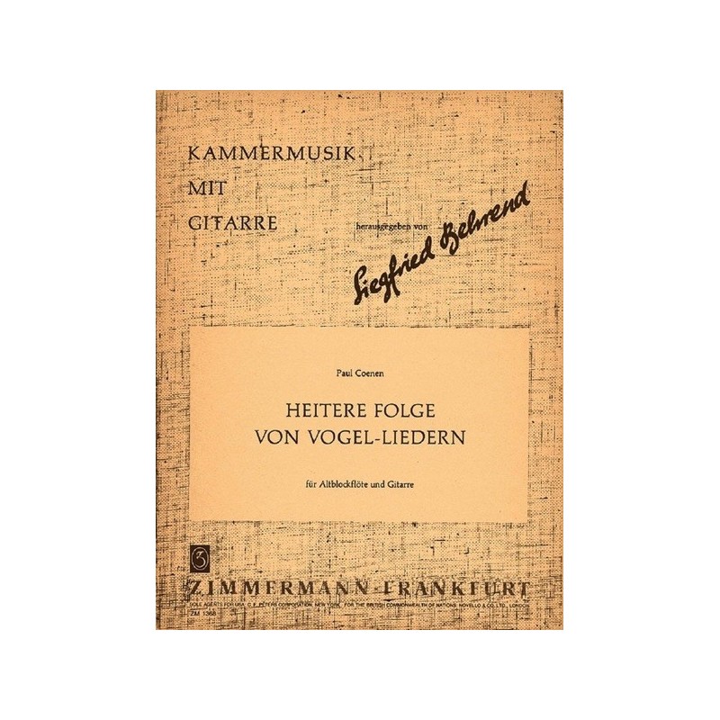 Heitere Folge von Vogel-Liedern 