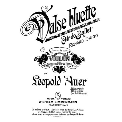 Valse bluette, Air de ballet