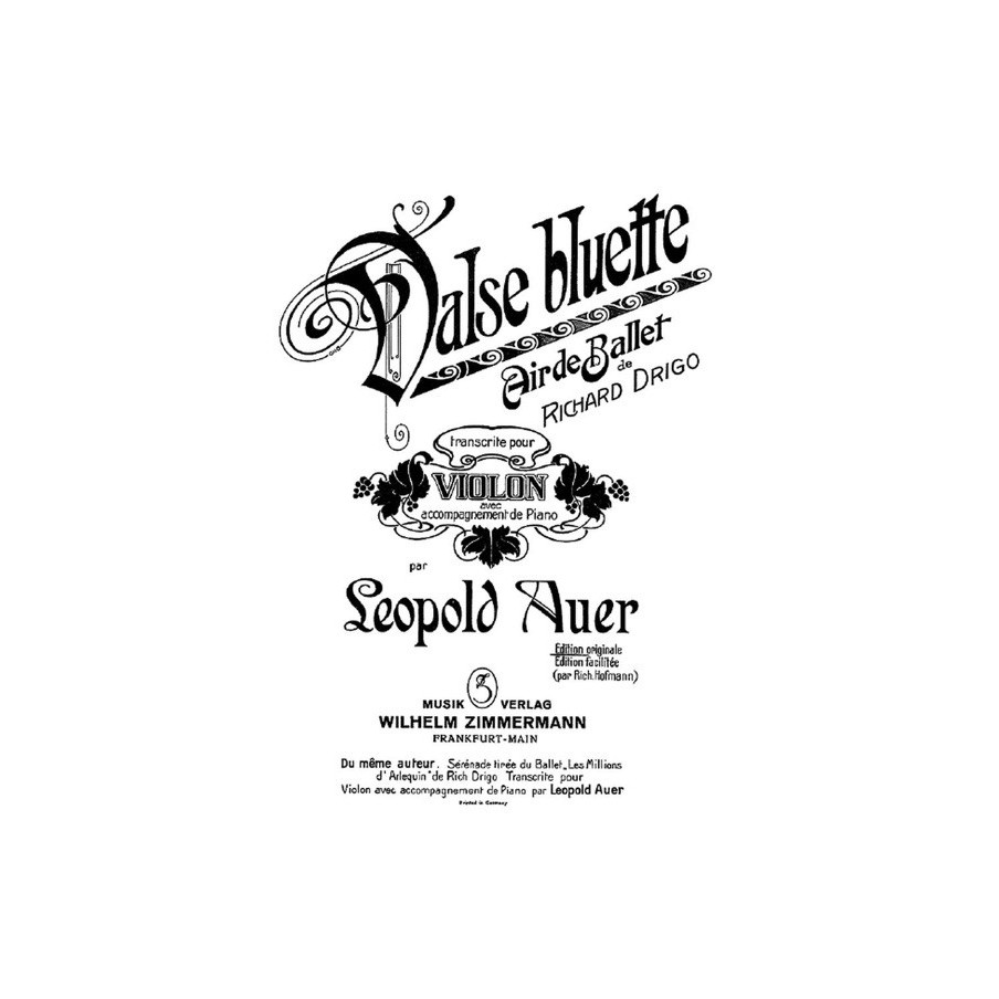 Valse bluette, Air de ballet 