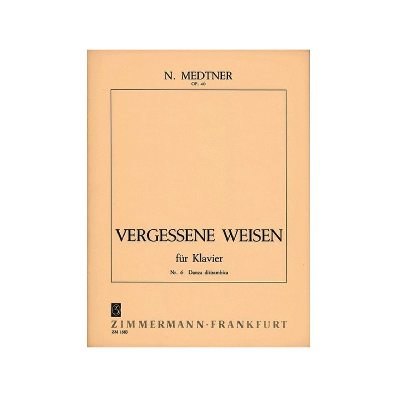 Vergessene Weisen op. 40 