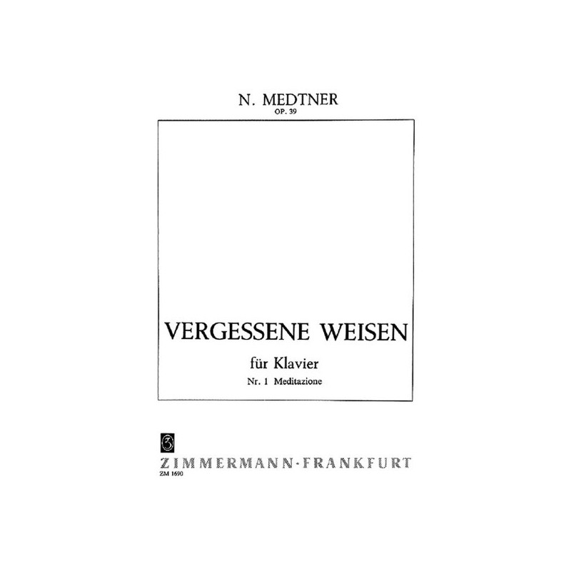 Vergessene Weisen op. 39 