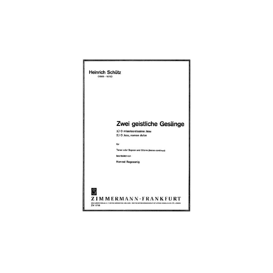 Zwei geistliche Gesänge 