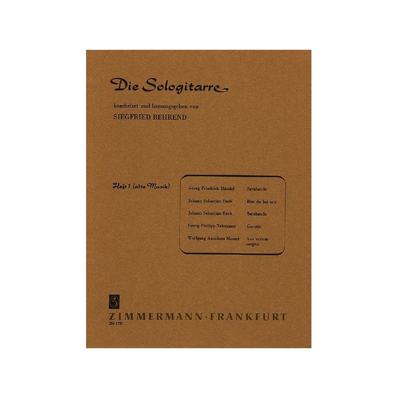 DIE SOLOGITARRE Heft 1 