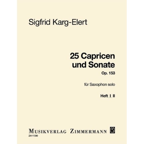 25 Caprices and Sonata op. 153 Heft 1 