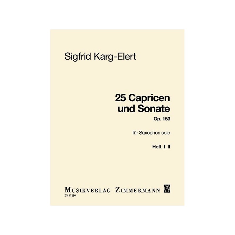 25 Caprices and Sonata op. 153 Heft 1 