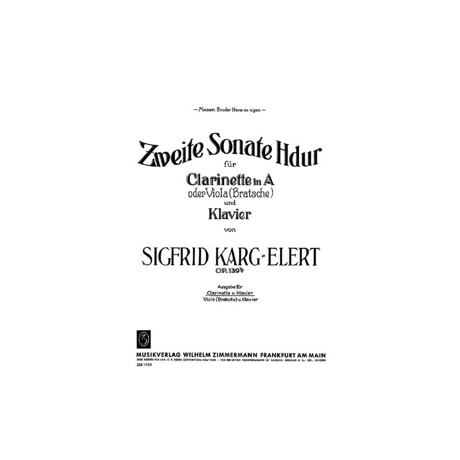 2. Sonate H-Dur op. 139b 