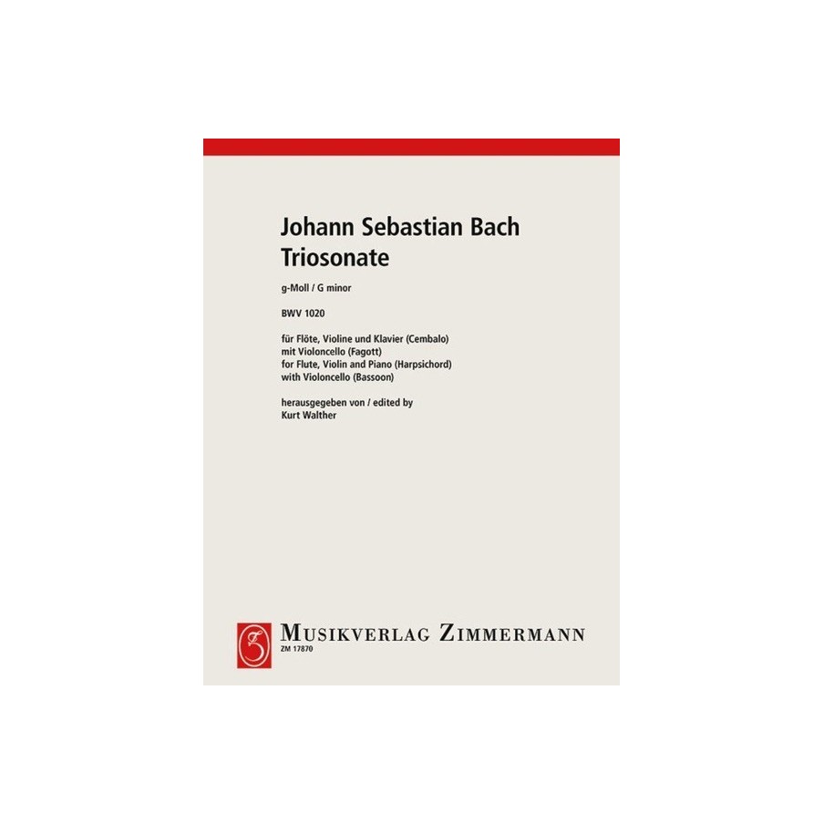 Triosonate G-Moll BWV. 1020 