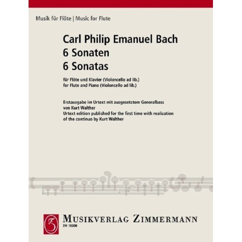 6 Sonatas Wq 125-127, 129, 130, 134 