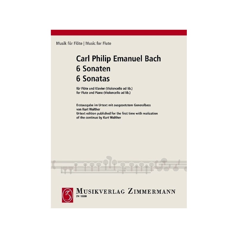 6 Sonatas Wq 125-127, 129, 130, 134 