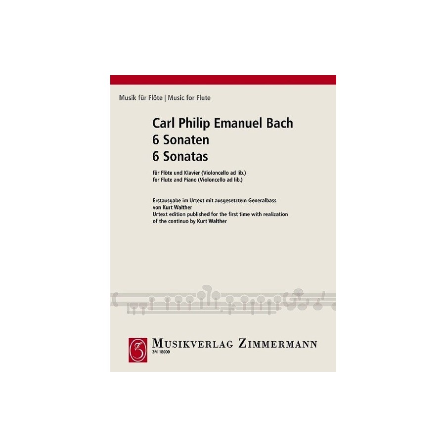 6 Sonatas Wq 125-127, 129, 130, 134 